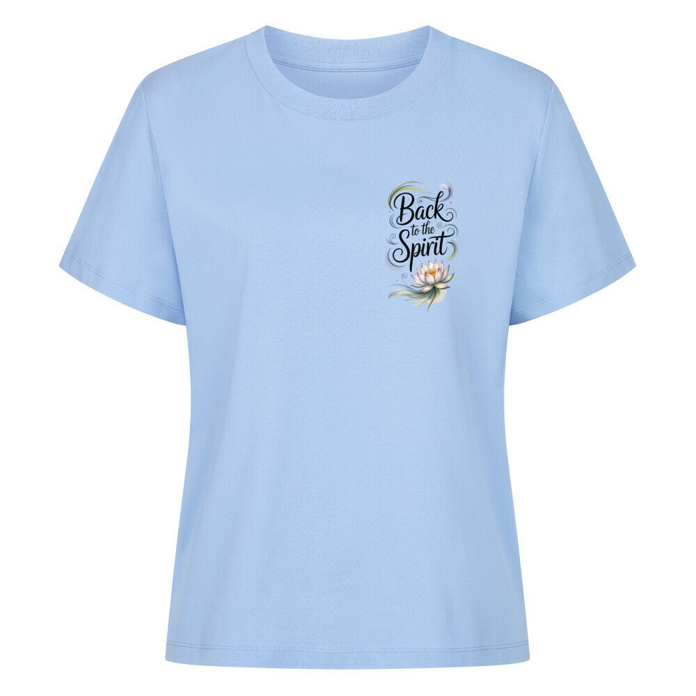 Back To The Spirit Flower - SoulFit Organic Women Shirt - Lunaura