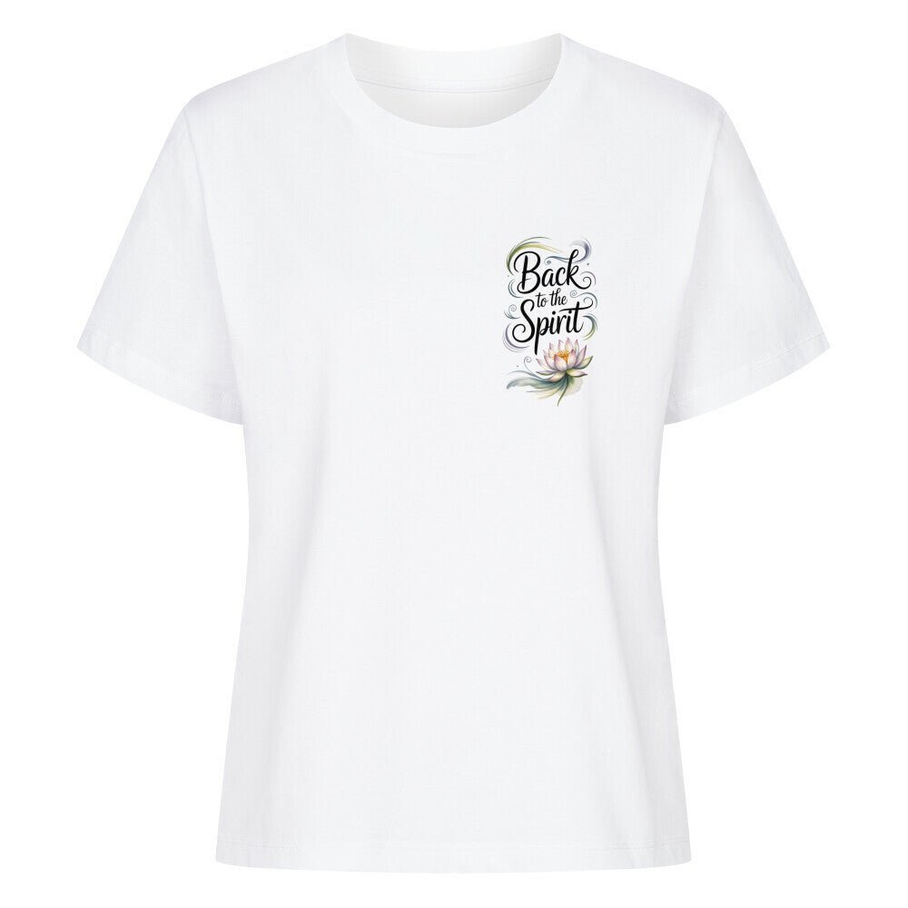 Back To The Spirit Flower - SoulFit Organic Women Shirt - Lunaura