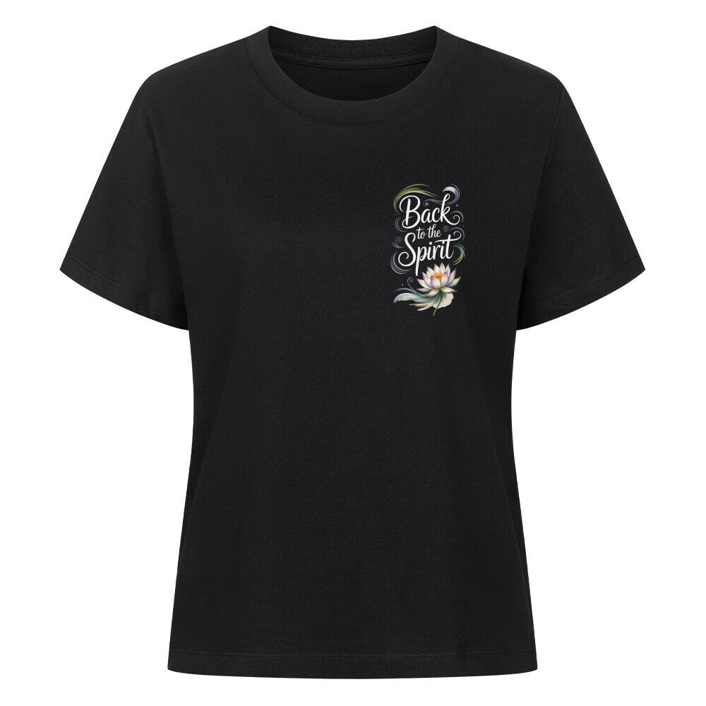 Back To The Spirit Flower - SoulFit Organic Women Shirt - Lunaura