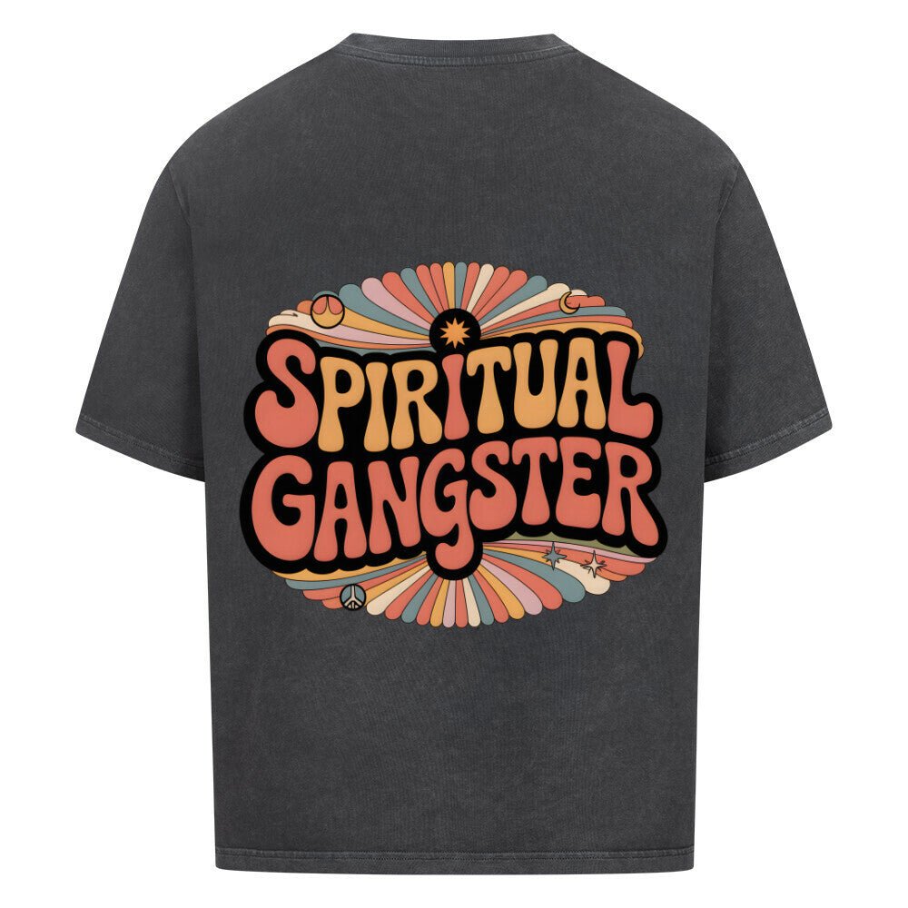 Spiritual Gangster Retro - Cosmic Flow Oversize Shirt - Lunaura