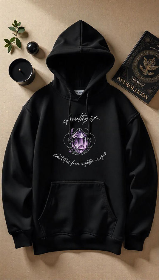 Amethyst - Shadow Shell Oversize Hoodie - Lunaura