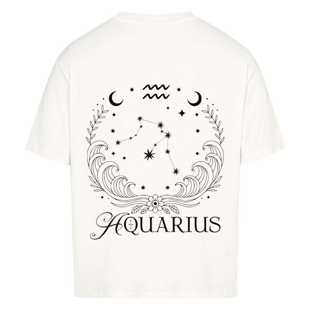 Aquarius - Wassermann Cosmic Flow Oversize Shirt - Lunaura