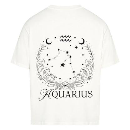 Aquarius - Wassermann Cosmic Flow Oversize Shirt - Lunaura