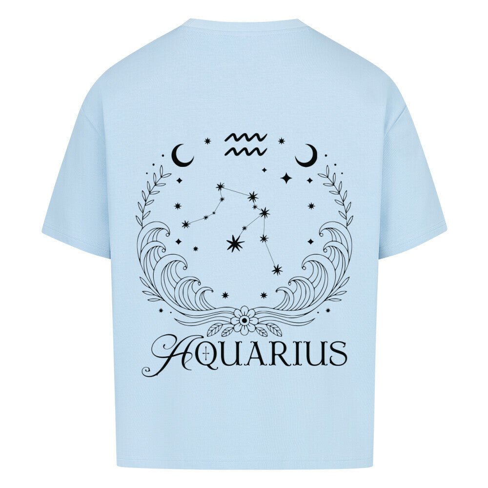 Aquarius - Wassermann Cosmic Flow Oversize Shirt - Lunaura