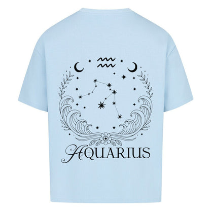 Aquarius - Wassermann Cosmic Flow Oversize Shirt - Lunaura