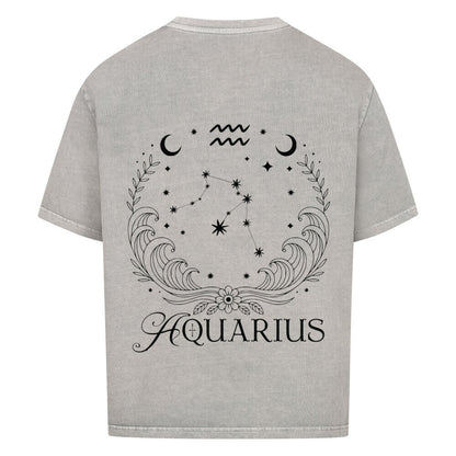 Aquarius - Wassermann Cosmic Flow Oversize Shirt - Lunaura