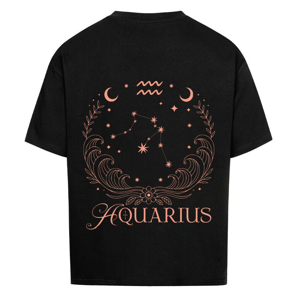 Aquarius - Wassermann Cosmic Flow Oversize Shirt - Lunaura