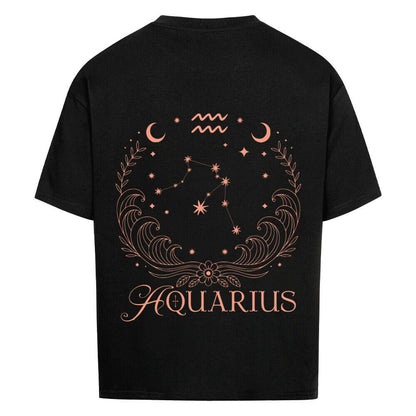 Aquarius - Wassermann Cosmic Flow Oversize Shirt - Lunaura