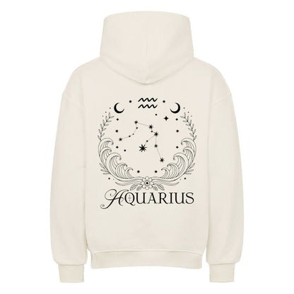Aquarius - Wassermann Shadow Shell Oversize Hoodie - Lunaura