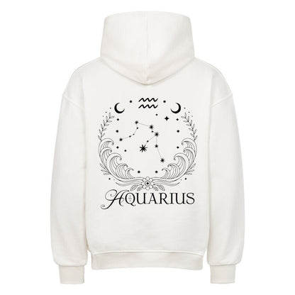 Aquarius - Wassermann Shadow Shell Oversize Hoodie - Lunaura