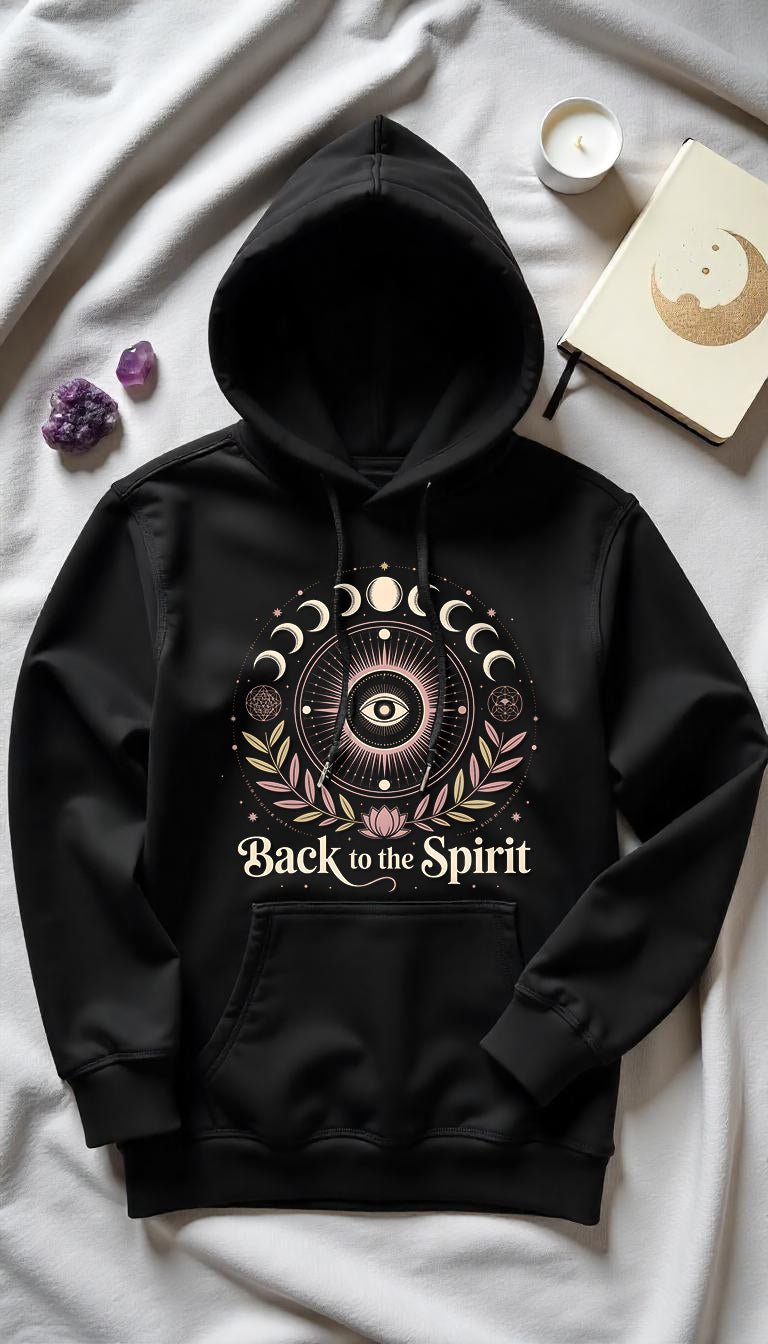 Back To The Spirit - Cosmic Comfort Hoodie - Lunaura