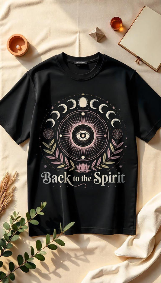 Back To The Spirit - Cosmic Flow Oversize Shirt - Lunaura