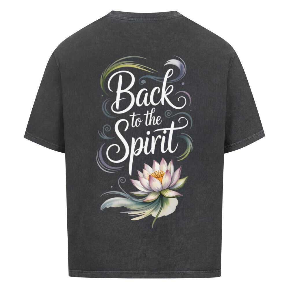 Back To The Spirit Flower - Cosmic Flow Oversize Shirt - Lunaura