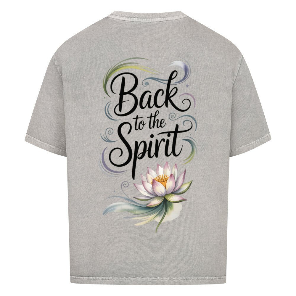 Back To The Spirit Flower - Cosmic Flow Oversize Shirt - Lunaura
