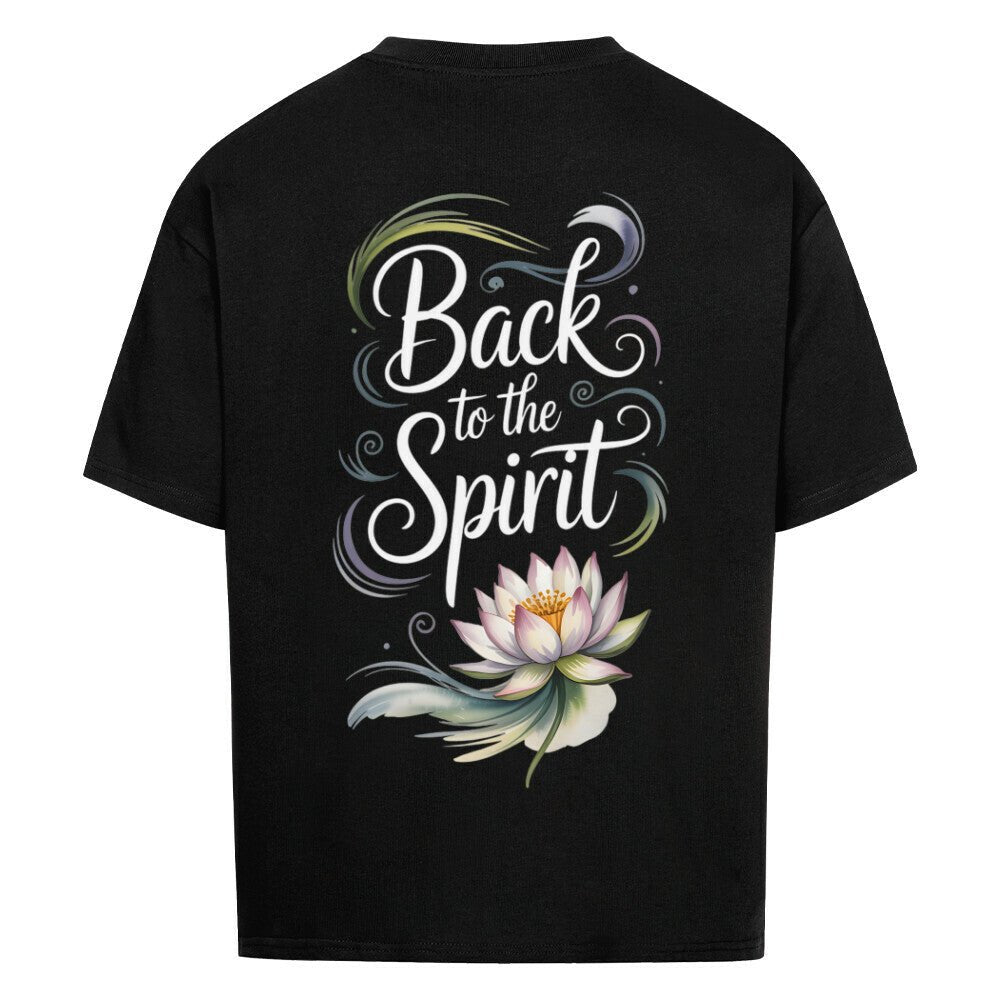 Back To The Spirit Flower - Cosmic Flow Oversize Shirt - Lunaura