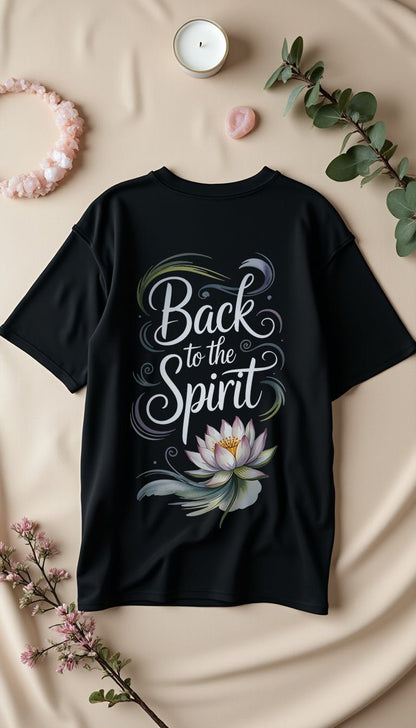 Back To The Spirit Flower - Cosmic Flow Oversize Shirt - Lunaura