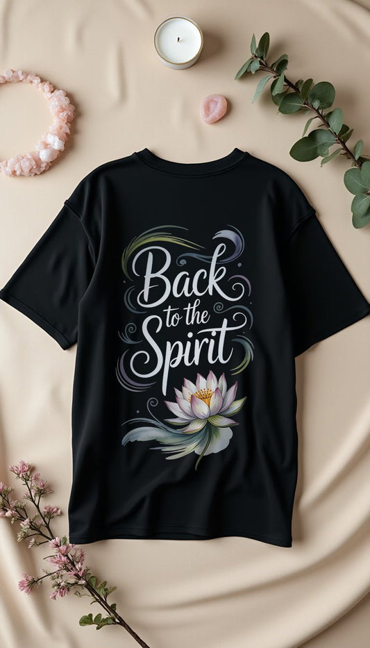 Back To The Spirit Flower - Cosmic Flow Oversize Shirt - Lunaura