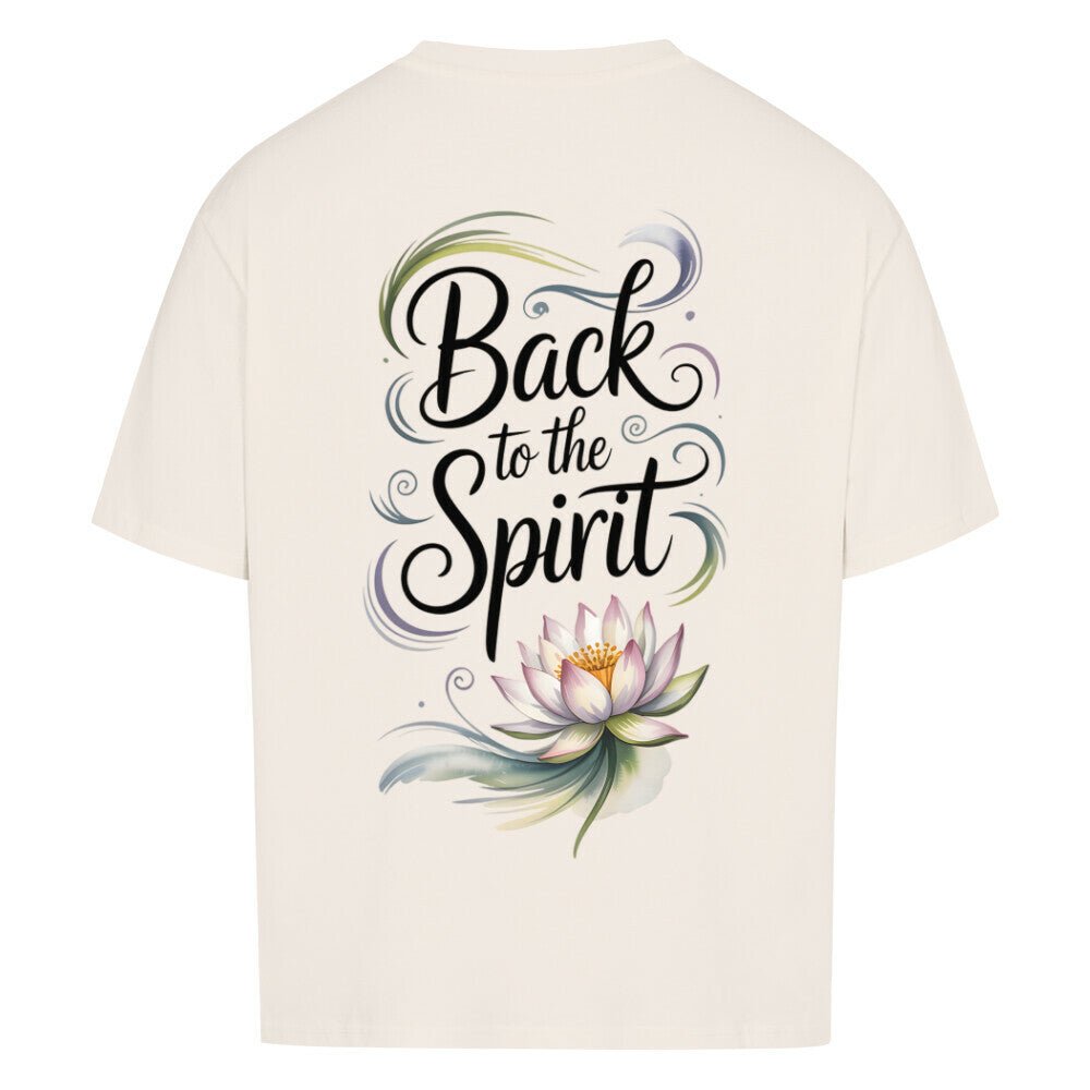 Back To The Spirit Flower - Cosmic Flow Oversize Shirt - Lunaura