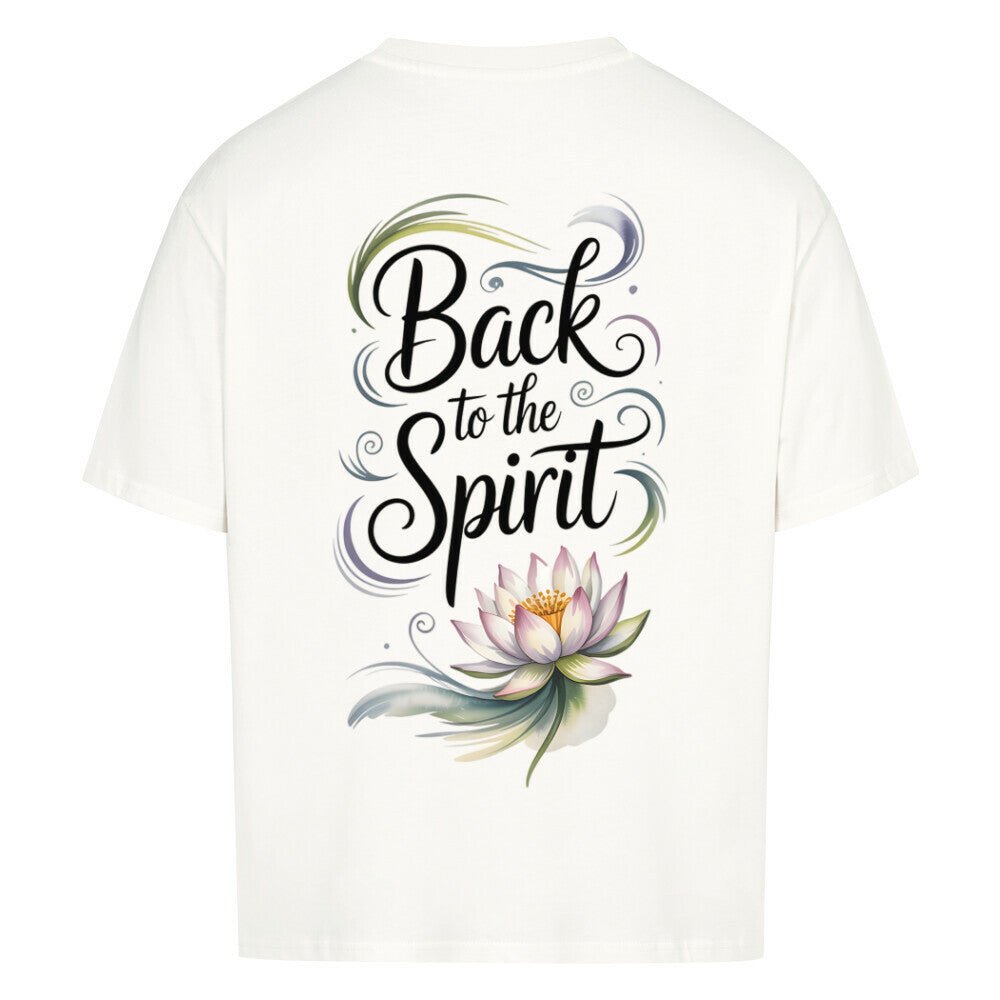 Back To The Spirit Flower - Cosmic Flow Oversize Shirt - Lunaura