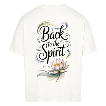 Back To The Spirit Flower - Cosmic Flow Oversize Shirt - Lunaura