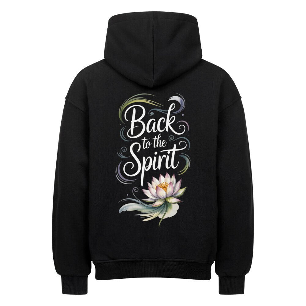 Back To The Spirit Flower - Shadow Shell Oversize Hoodie - Lunaura