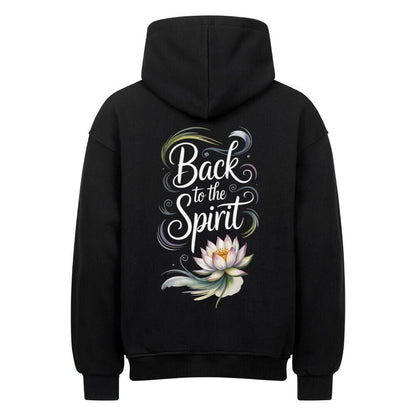 Back To The Spirit Flower - Shadow Shell Oversize Hoodie - Lunaura