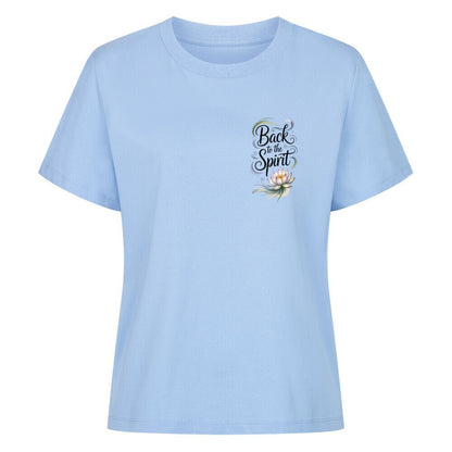 Back To The Spirit Flower - SoulFit Organic Women Shirt - Lunaura
