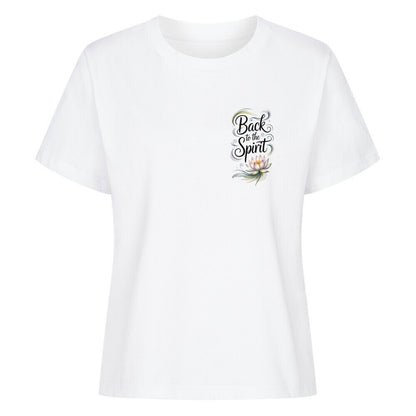 Back To The Spirit Flower - SoulFit Organic Women Shirt - Lunaura