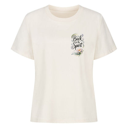 Back To The Spirit Flower - SoulFit Organic Women Shirt - Lunaura