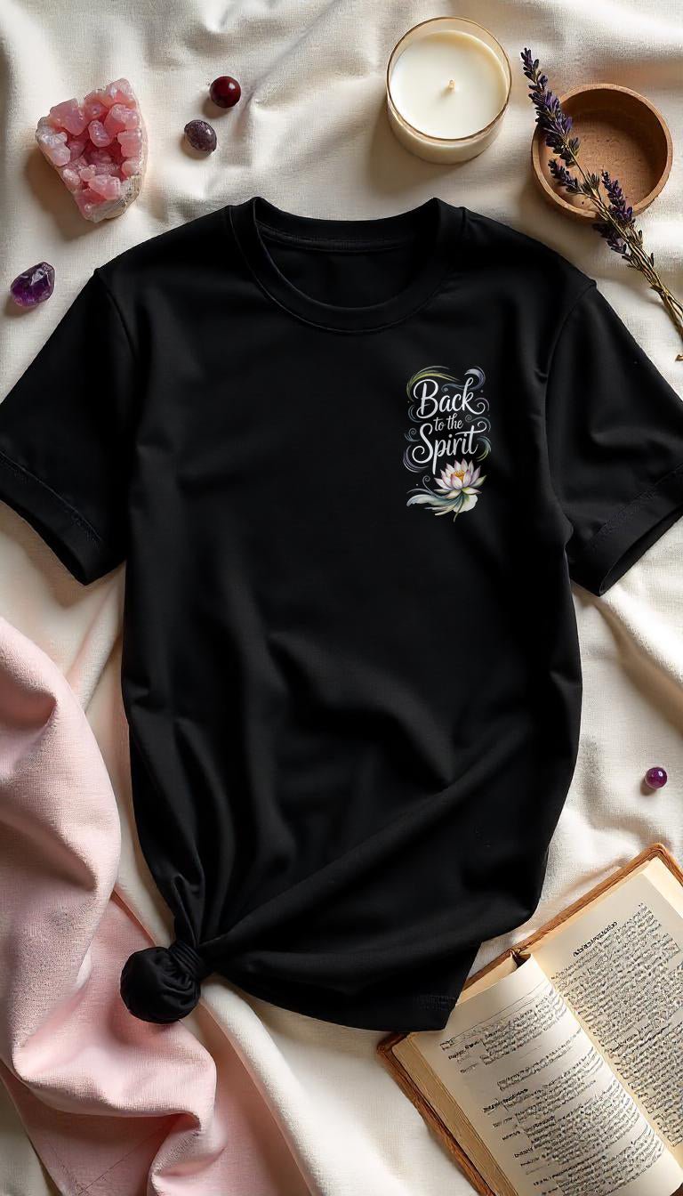 Back To The Spirit Flower - SoulFit Organic Women Shirt - Lunaura