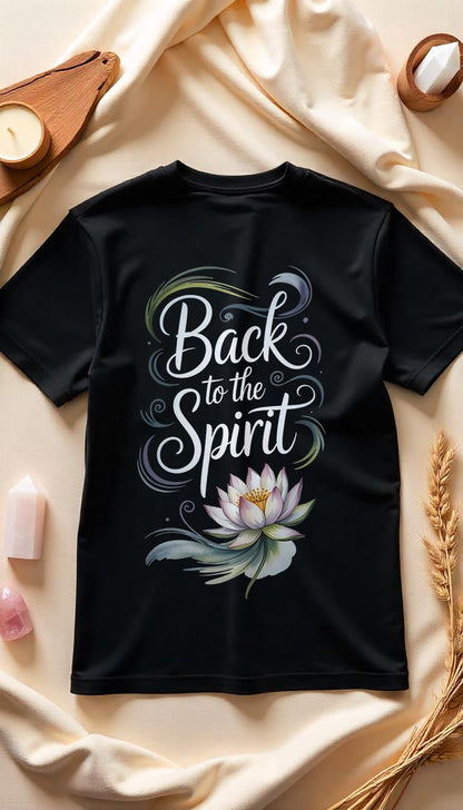 Back To The Spirit Flower - Unisex Organic T-Shirt - Lunaura