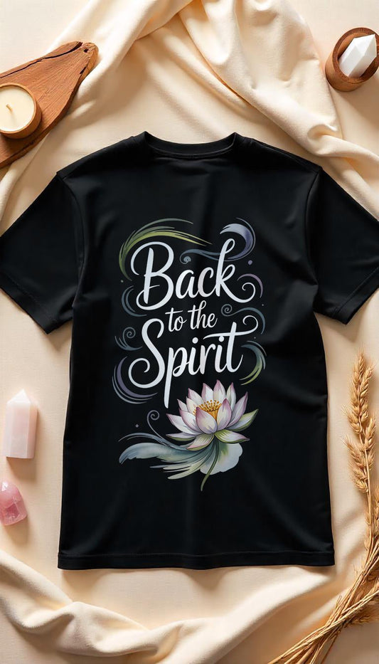 Back To The Spirit Flower - Unisex Organic T-Shirt - Lunaura