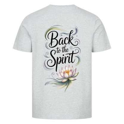 Back To The Spirit Flower - Unisex Organic T-Shirt - Lunaura