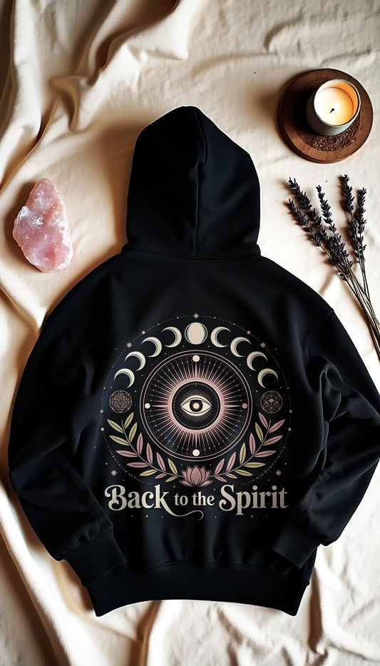 Back To The Spirit - Shadow Shell Oversize Hoodie - Lunaura