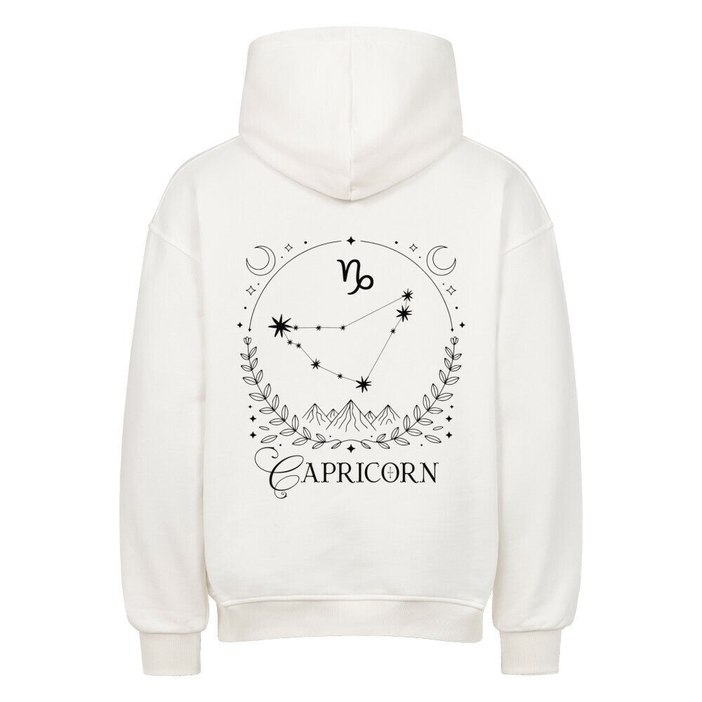 Capricorn - Steinbock Shadow Shell Oversize Hoodie - Lunaura