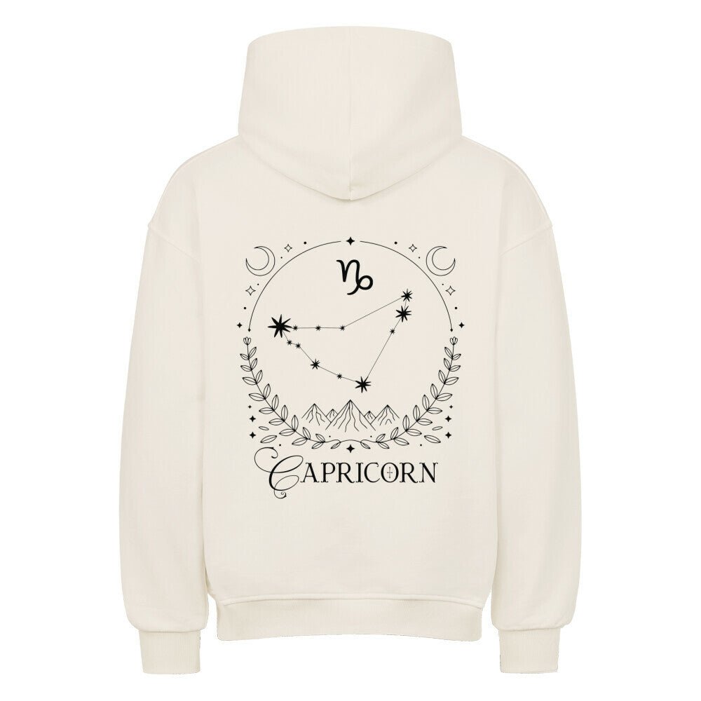 Capricorn - Steinbock Shadow Shell Oversize Hoodie - Lunaura