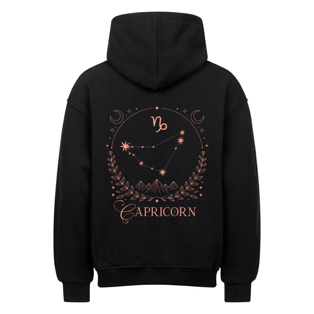 Capricorn - Steinbock Shadow Shell Oversize Hoodie - Lunaura