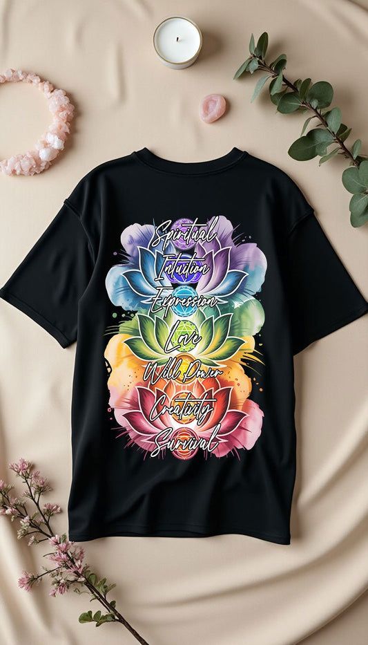 Chakra - Cosmic Flow Oversize Shirt - Lunaura