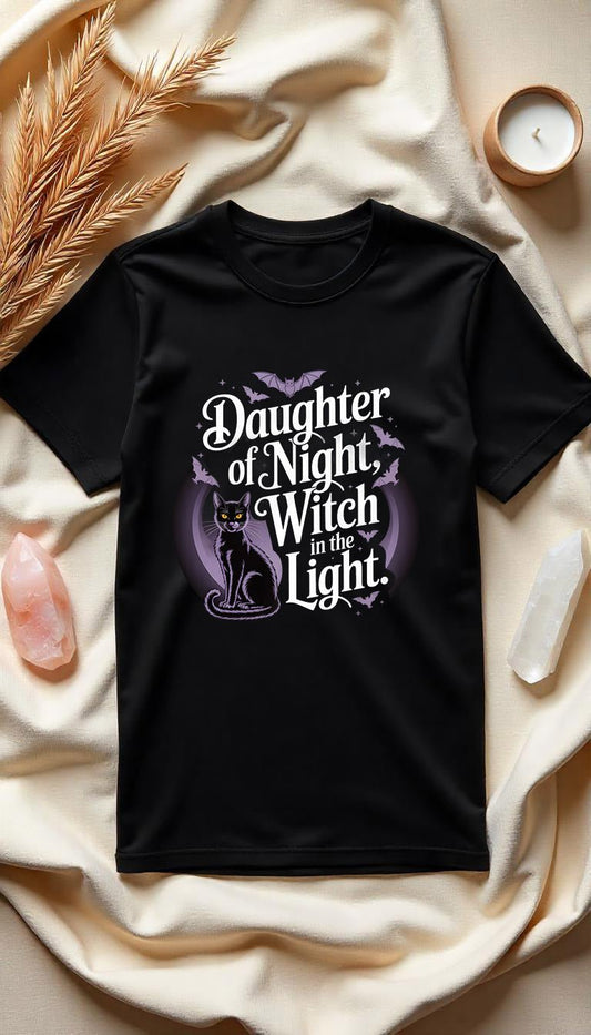 Daughter of Night, Witch in the Light - Unisex Organic T-Shirt - Lunaura