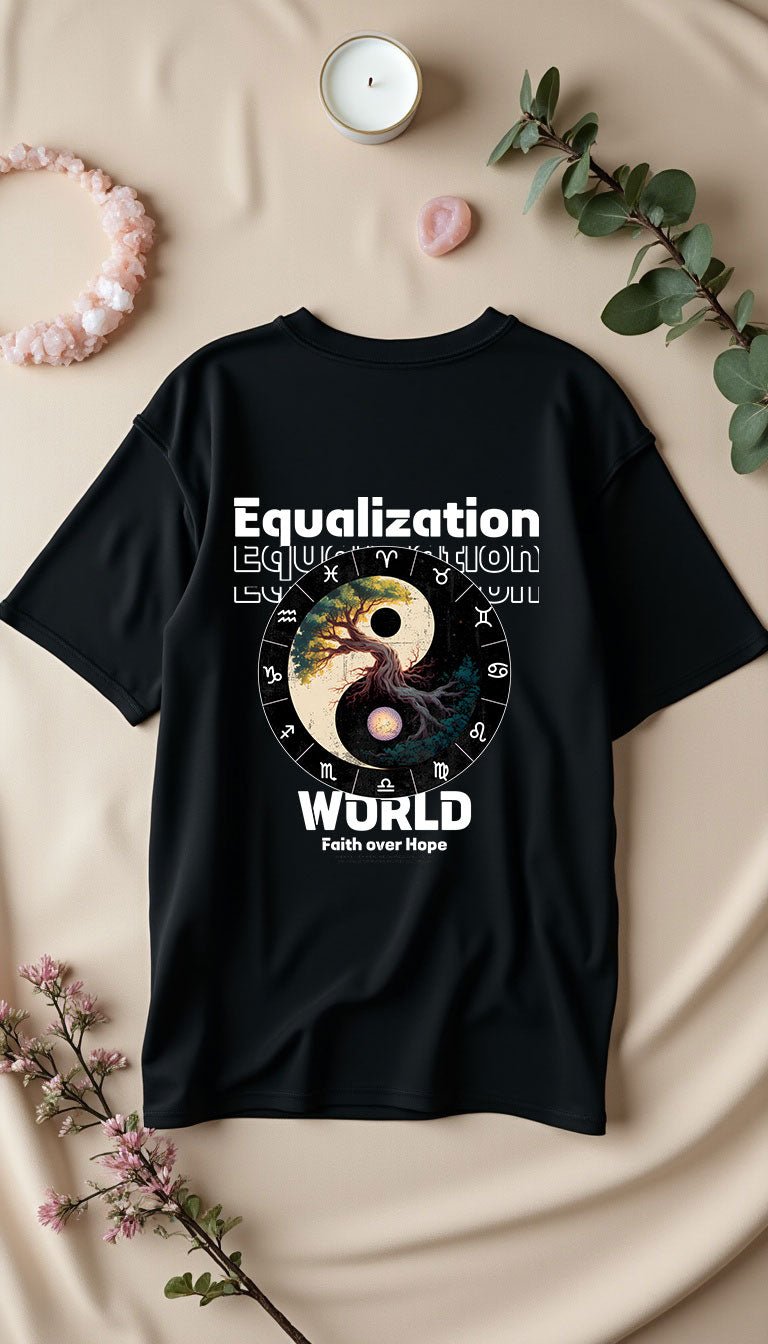 Equalization - Cosmic Flow Oversize Shirt - Lunaura