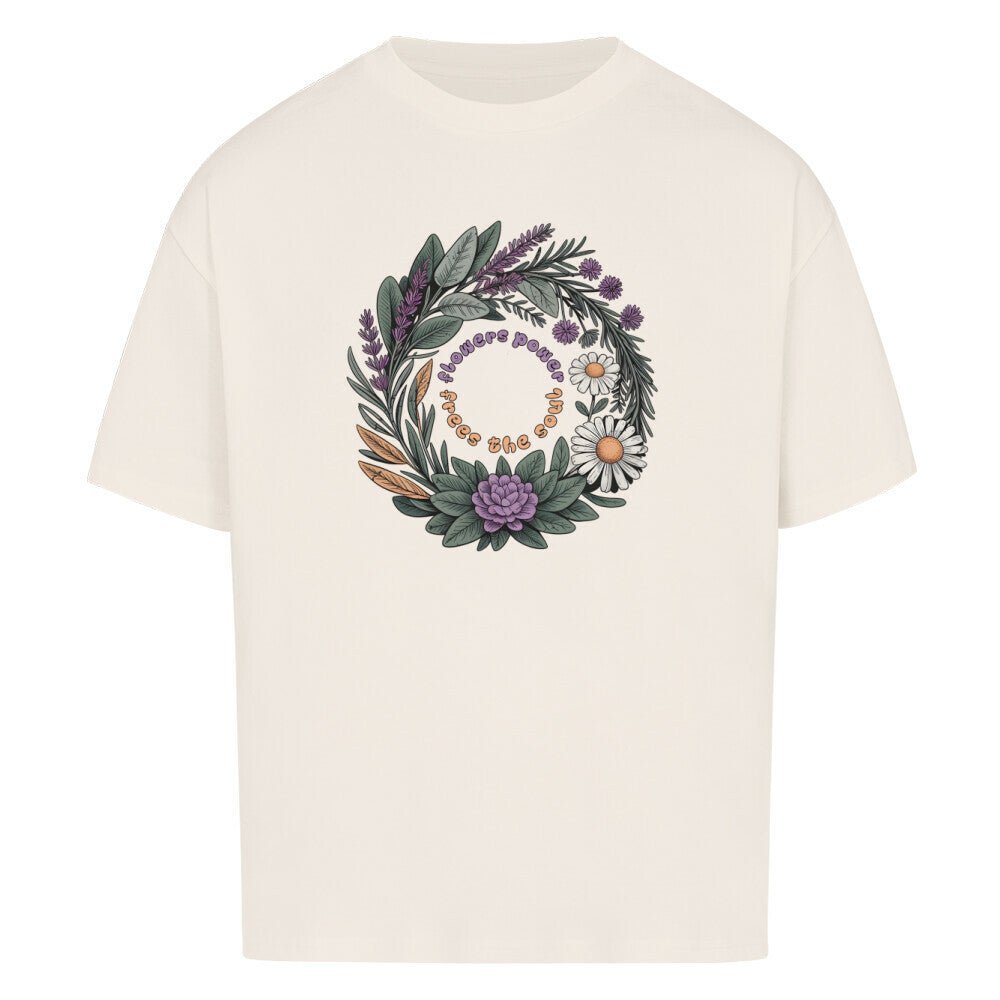 Flower Power - Cosmic Flow Oversize Shirt - Lunaura