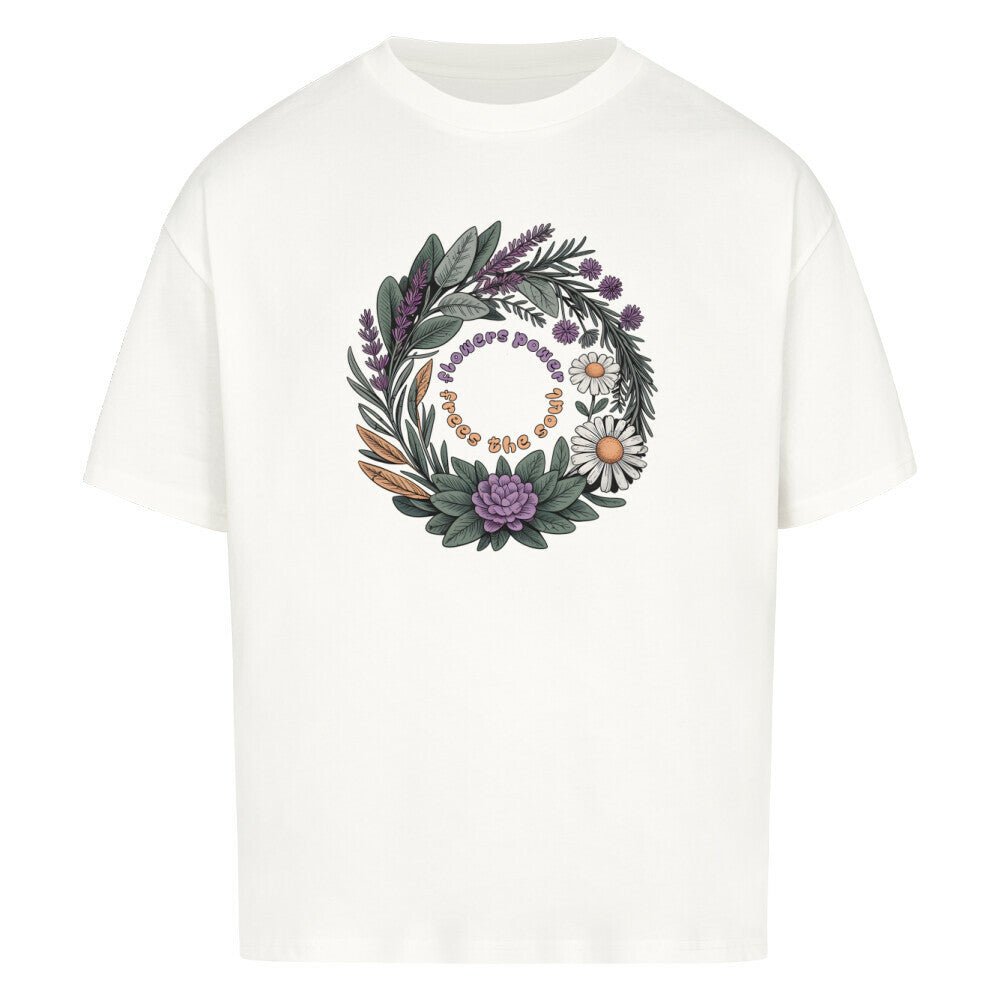 Flower Power - Cosmic Flow Oversize Shirt - Lunaura