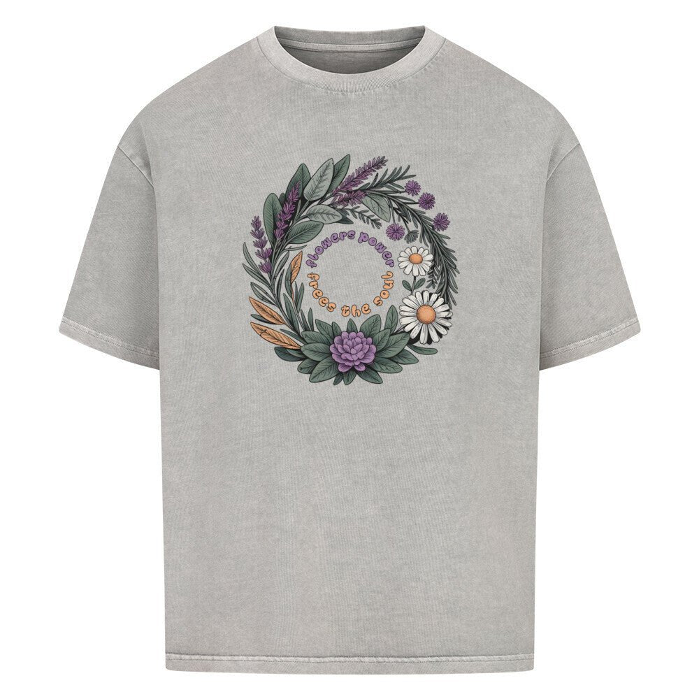 Flower Power - Cosmic Flow Oversize Shirt - Lunaura