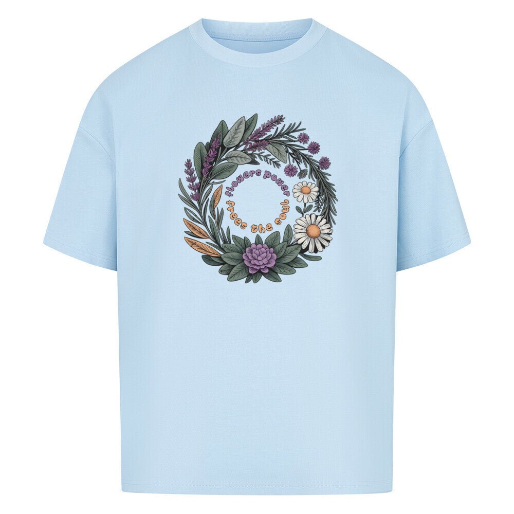 Flower Power - Cosmic Flow Oversize Shirt - Lunaura