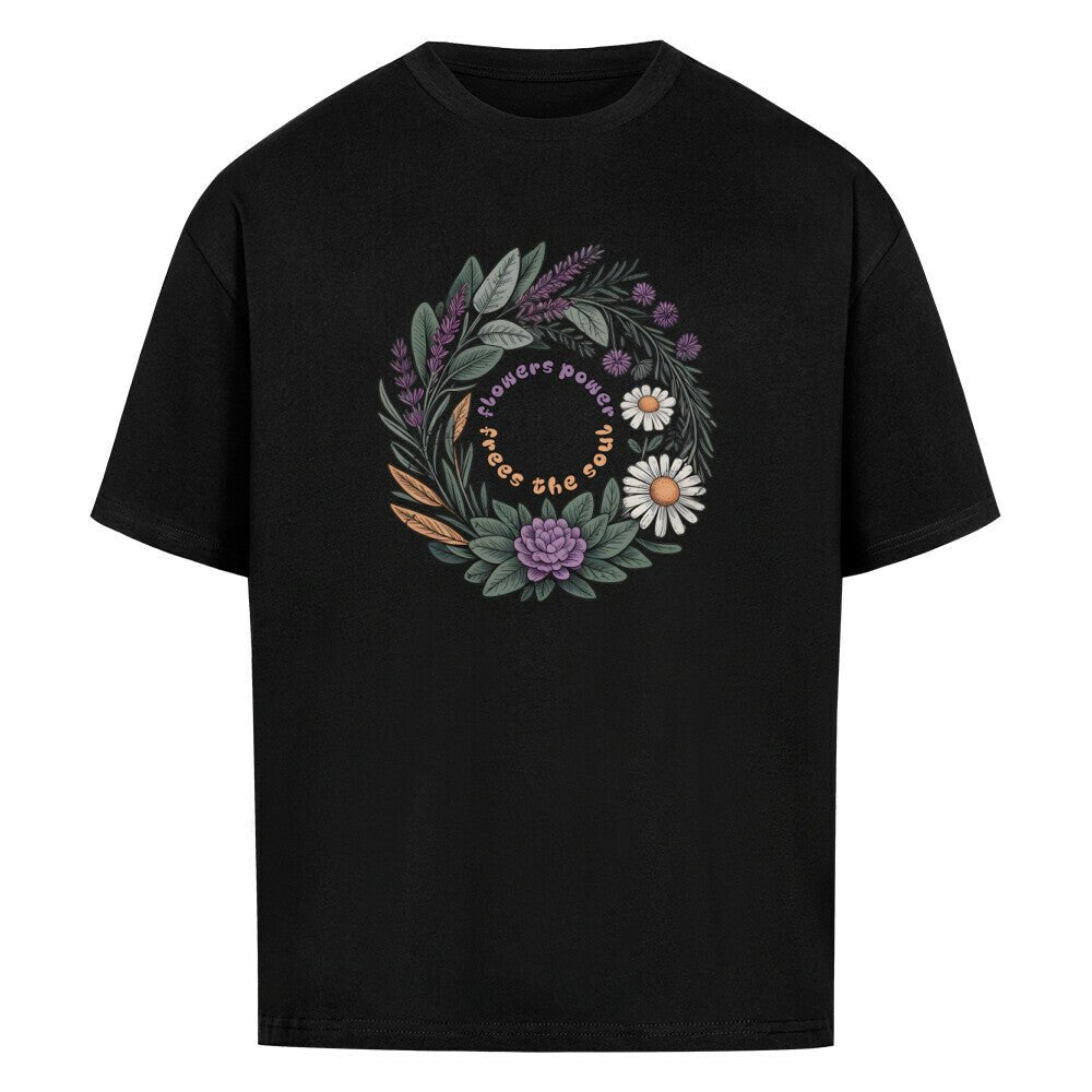 Flower Power - Cosmic Flow Oversize Shirt - Lunaura