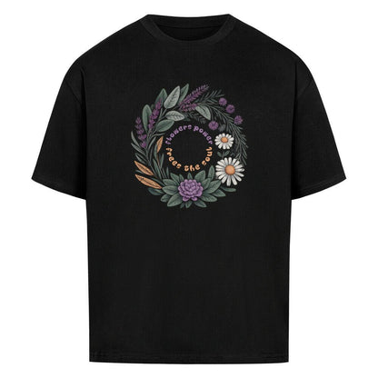 Flower Power - Cosmic Flow Oversize Shirt - Lunaura