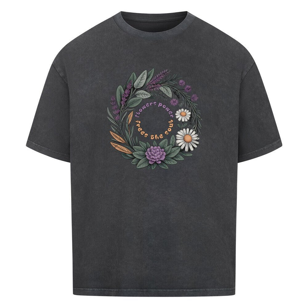 Flower Power - Cosmic Flow Oversize Shirt - Lunaura