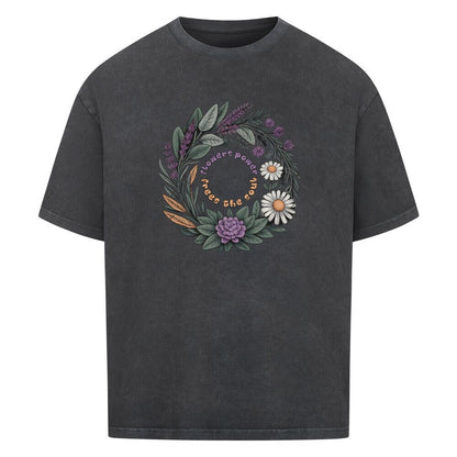 Flower Power - Cosmic Flow Oversize Shirt - Lunaura