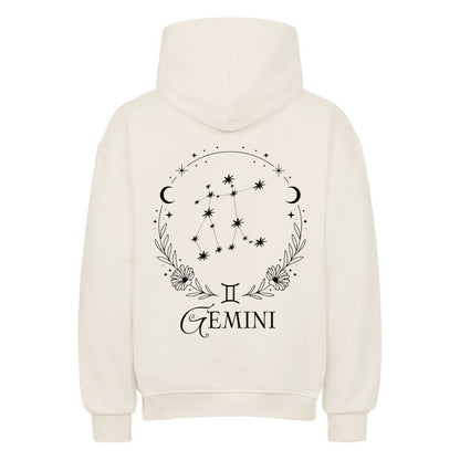Gemini - Zwilling Shadow Shell Oversize Hoodie - Lunaura