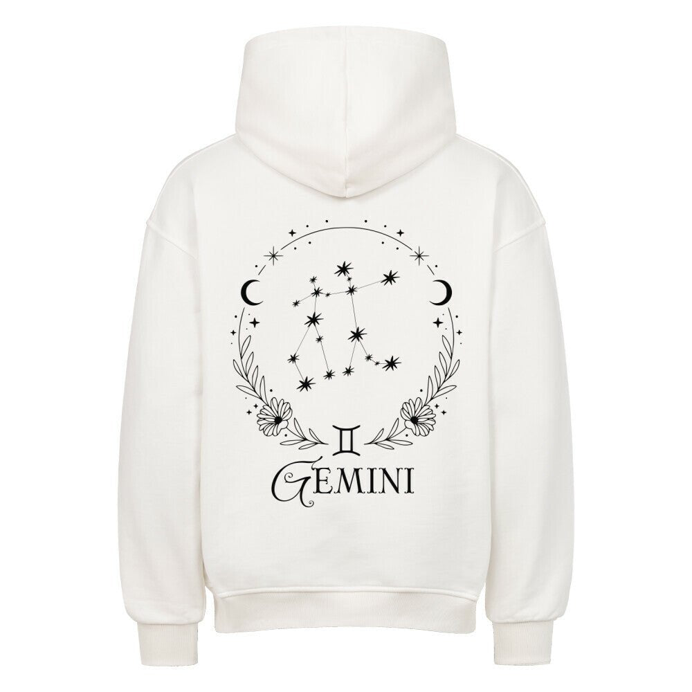 Gemini - Zwilling Shadow Shell Oversize Hoodie - Lunaura